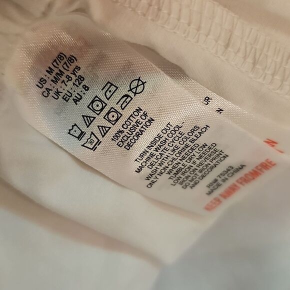 White Wide-Leg Trouser Size 7/8 - Picture 5 of 12